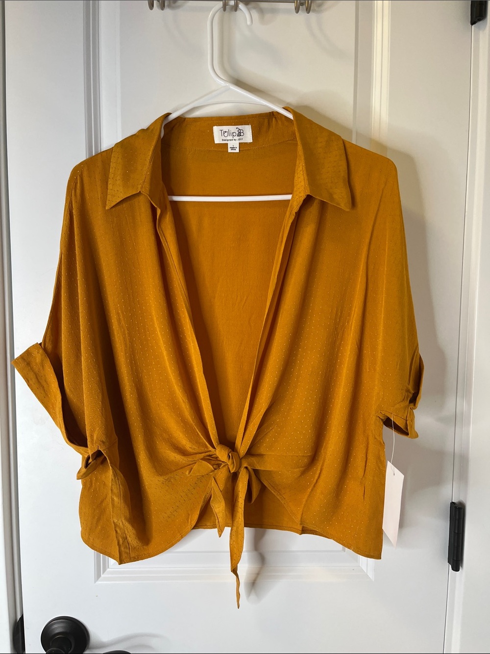Tulip B Tie-Front Button Down Shirt - Women